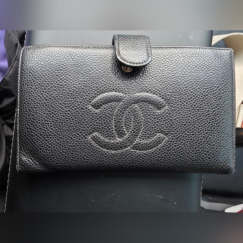 Chanel Black Leather Wallet
